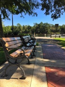 waterfront Milton park bench